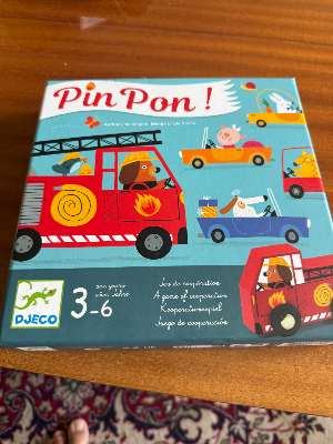Hra pin pon hasičská pro 3-6 let